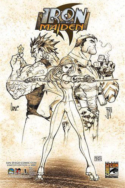 Cover for Iron and the Maiden (Aspen, 2007 series) #1 [Cover D]