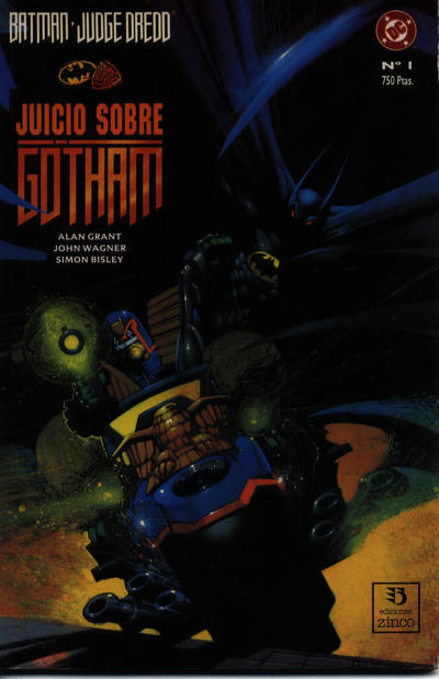 Cover for Batman/Juez Dredd: Juicio sobre Gotham (Zinco, 1992 series) 