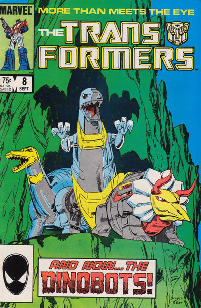 Cover for The Transformers (Marvel, 1984 series) #8 [Direct]