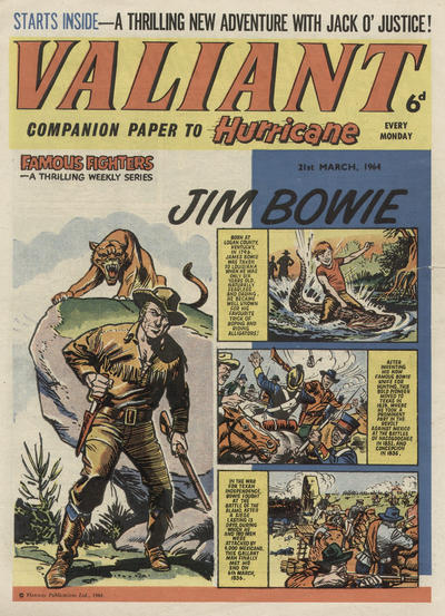 Cover for Valiant (IPC, 1964 series) #21 March 1964