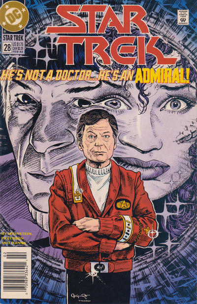 Cover for Star Trek (DC, 1989 series) #28 [Newsstand]