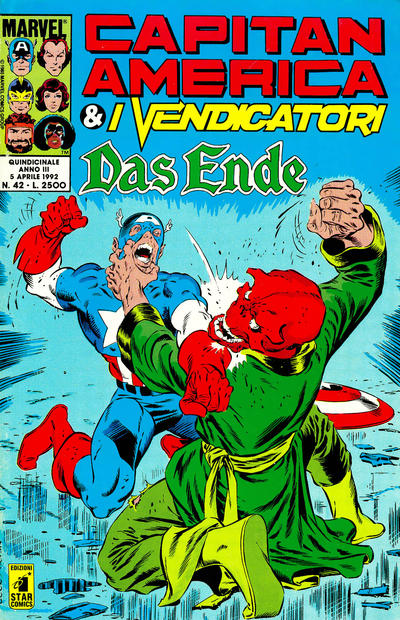 Cover for Capitan America & i Vendicatori (Edizioni Star Comics, 1990 series) #42