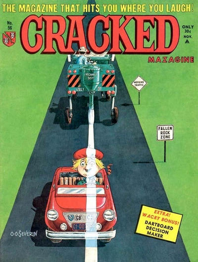 Cover for Cracked (Major Publications, 1958 series) #56