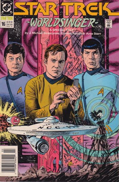 Cover for Star Trek (DC, 1989 series) #16 [Newsstand]
