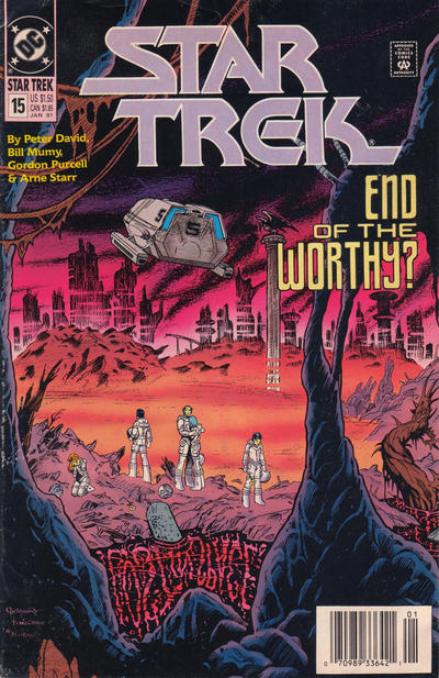 Cover for Star Trek (DC, 1989 series) #15 [Newsstand]