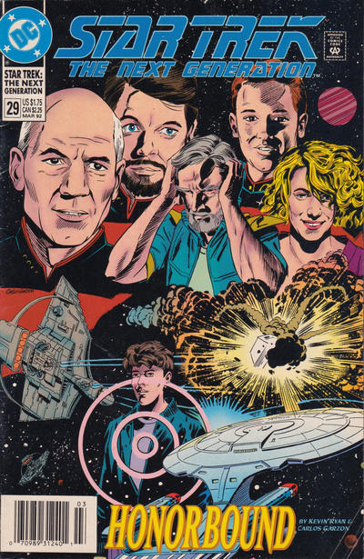 Cover for Star Trek: The Next Generation (DC, 1989 series) #29 [Newsstand]