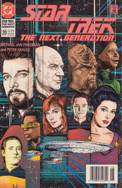Cover for Star Trek: The Next Generation (DC, 1989 series) #20 [Newsstand]