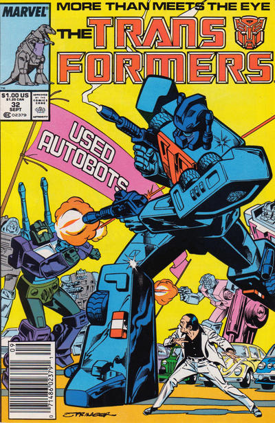 Cover for The Transformers (Marvel, 1984 series) #32 [Newsstand]