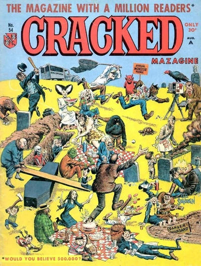 Cover for Cracked (Major Publications, 1958 series) #54