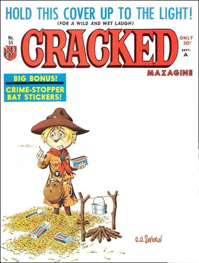 Cover for Cracked (Major Publications, 1958 series) #55