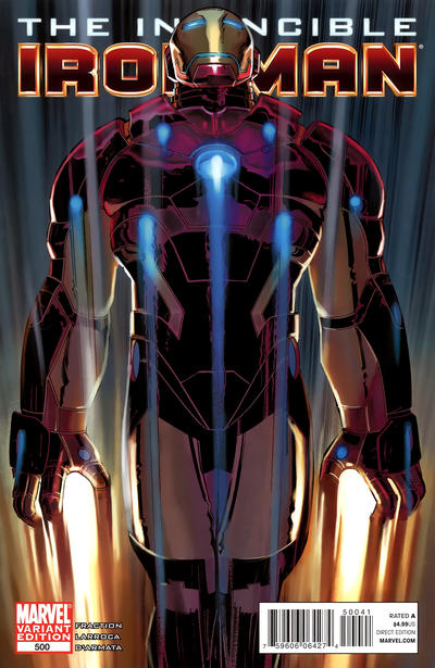 Cover for Invincible Iron Man (Marvel, 2008 series) #500 [Variant Edition - John Romita Jr.]