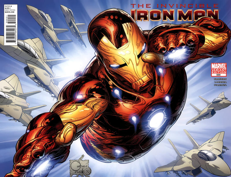 Cover for Invincible Iron Man (Marvel, 2008 series) #500 [Variant Edition - Joe Quesada]