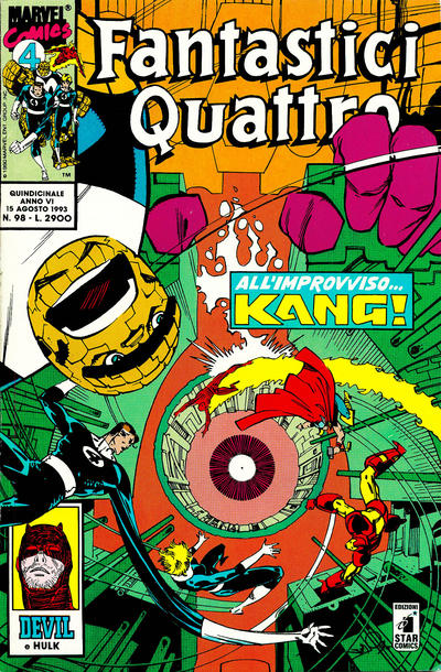 Cover for Fantastici Quattro (Edizioni Star Comics, 1988 series) #98