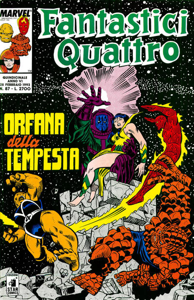Cover for Fantastici Quattro (Edizioni Star Comics, 1988 series) #87