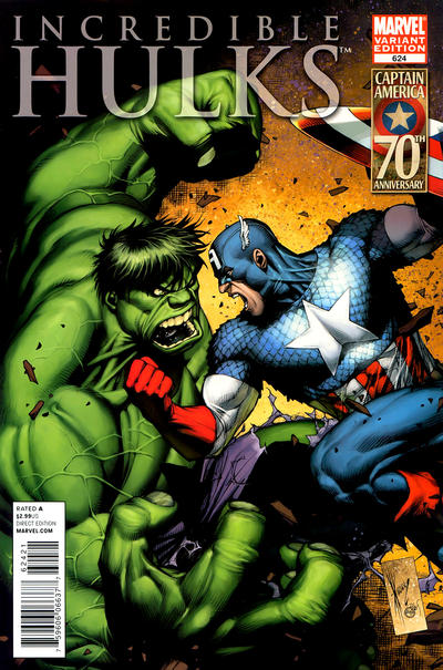 Cover for Incredible Hulks (Marvel, 2010 series) #624 [Variant Edition]