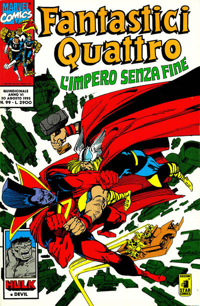 Cover for Fantastici Quattro (Edizioni Star Comics, 1988 series) #99