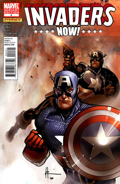 Cover for Invaders Now! (Marvel, 2010 series) #4 [Variant Edition]