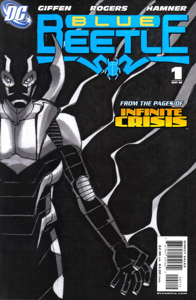 Cover for The Blue Beetle (DC, 2006 series) #1 [Second Printing]