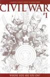 Cover Thumbnail for Civil War (2006 series) #1 [Michael Turner Sketch Variant]