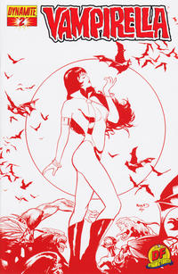 Cover Thumbnail for Vampirella (Dynamite Entertainment, 2010 series) #2 [Paul Renaud "Bood Red" Dynamic Forces Exclusive]