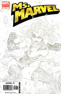 Cover Thumbnail for Ms. Marvel (Marvel, 2006 series) #1 [Sketch Variant Edition]