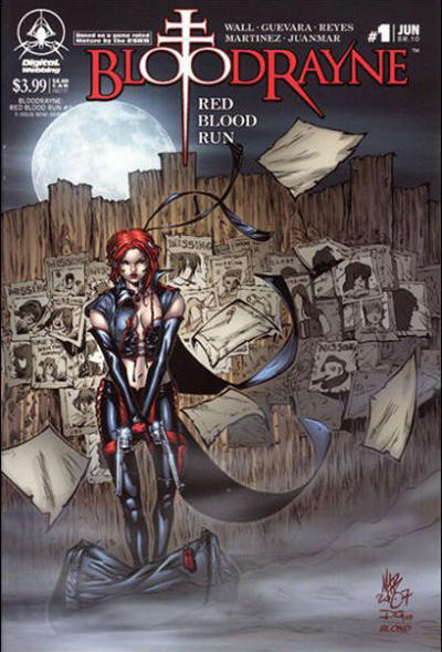 Cover for BloodRayne Red Blood Run (Digital Webbing, 2007 series) #1 [Cover B]