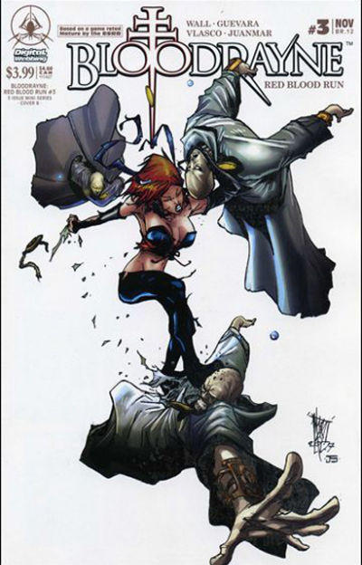 Cover for BloodRayne Red Blood Run (Digital Webbing, 2007 series) #3 [Cover B]
