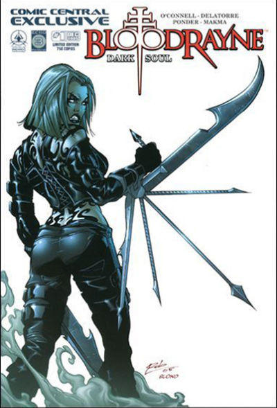 Cover for BloodRayne: Dark Soul (Digital Webbing, 2005 series) #1 [Comic Central Variant Cover]