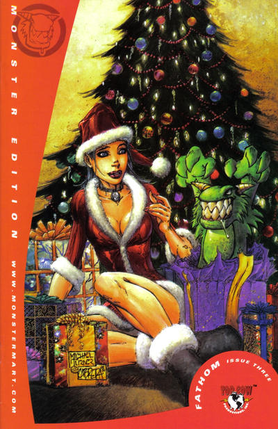 Cover for Fathom (Image, 1998 series) #3 [Monster Mart Christmas Cover]