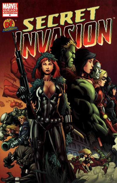Cover for Secret Invasion (Marvel, 2008 series) #4 [Variant Edition - Dynamic Forces - Mel Rubi Cover]