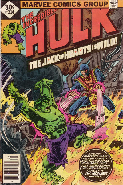 Cover for The Incredible Hulk (Marvel, 1968 series) #214 [Whitman]