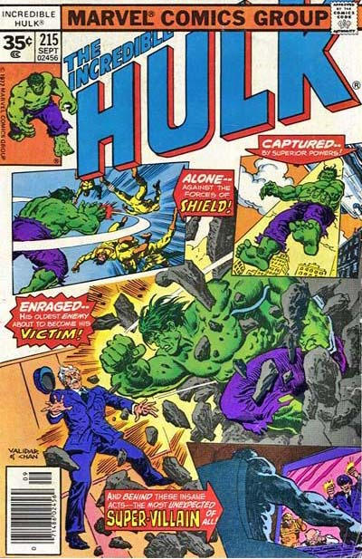 Cover for The Incredible Hulk (Marvel, 1968 series) #215 [35¢]