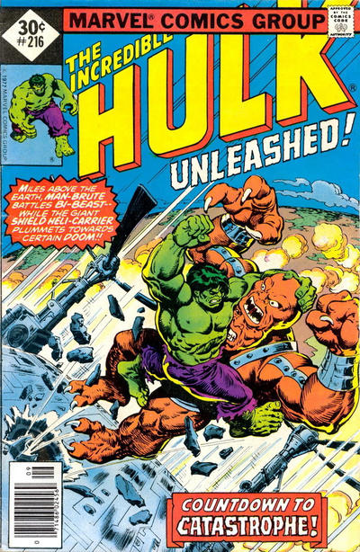 Cover for The Incredible Hulk (Marvel, 1968 series) #216 [Whitman]