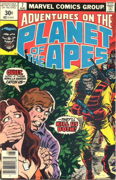 Cover for Adventures on the Planet of the Apes (Marvel, 1975 series) #7 [30¢]