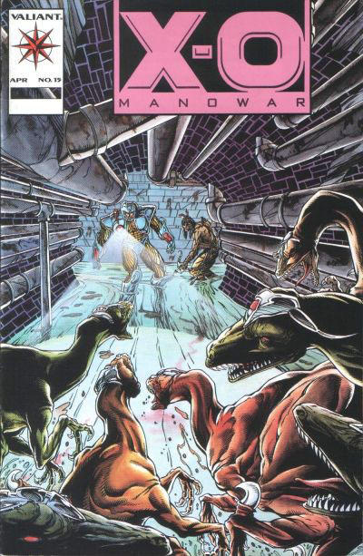 Cover for X-O Manowar (Acclaim / Valiant, 1992 series) #15 [Pink Logo Edition]