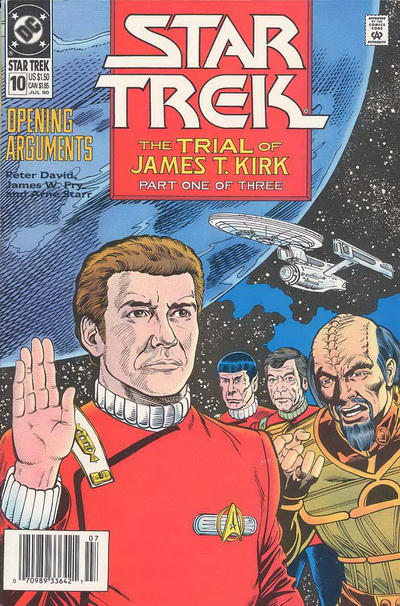 Cover for Star Trek (DC, 1989 series) #10 [Newsstand]