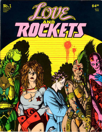 Cover for Love and Rockets (Fantagraphics, 1982 series) #1 [Fifth Printing]