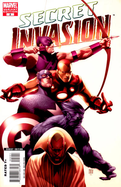 Cover for Secret Invasion (Marvel, 2008 series) #2 [Variant Edition - Steve McNiven Cover]