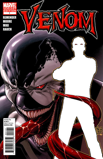 Cover for Venom (Marvel, 2011 series) #1 [Variant Edition - Paulo Siqueira and Morry Hollowell Cover]
