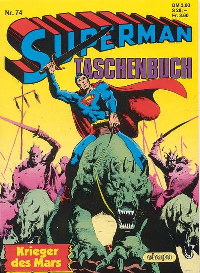 Cover for Superman Taschenbuch (Egmont Ehapa, 1976 series) #74