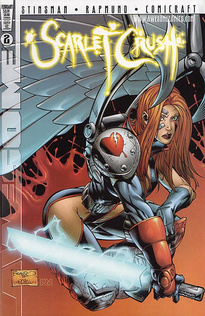 Cover for Scarlet Crush (Awesome, 1998 series) #2 [Brandon Peterson Cover]
