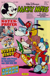 Cover Thumbnail for Micky Maus (Egmont Ehapa, 1951 series) #37/1987