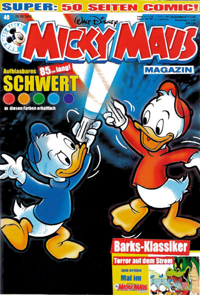 Cover for Micky Maus (Egmont Ehapa, 1951 series) #40/2008