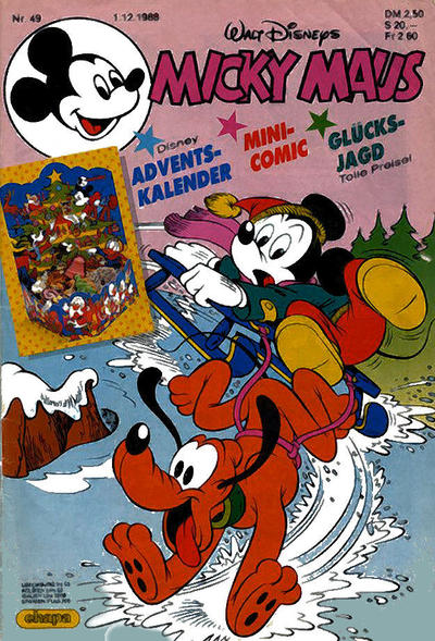 Cover for Micky Maus (Egmont Ehapa, 1951 series) #49/1988