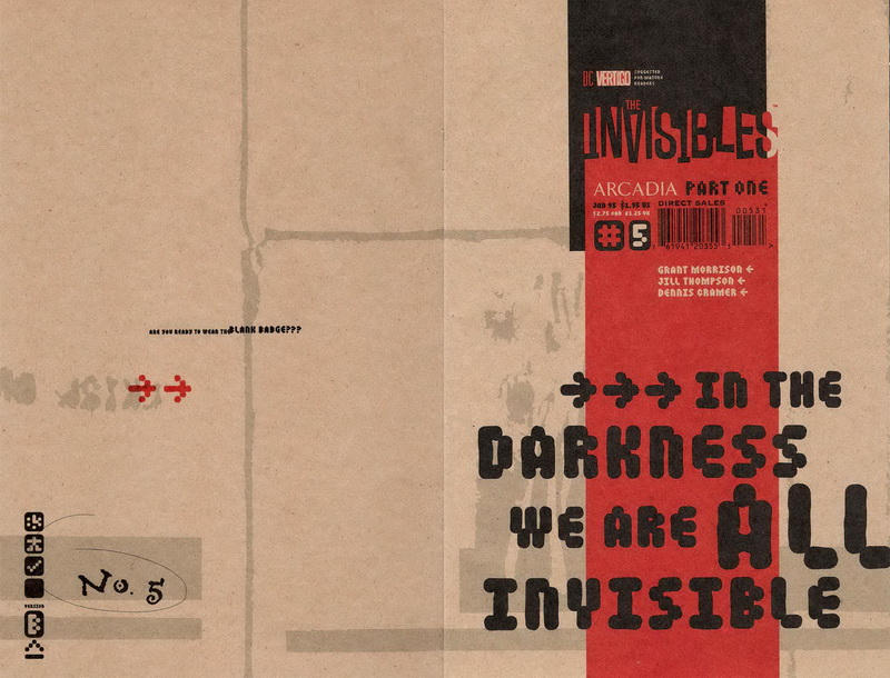 Cover for The Invisibles (DC, 1994 series) #5 [In the Darkness We Are All Invisible]