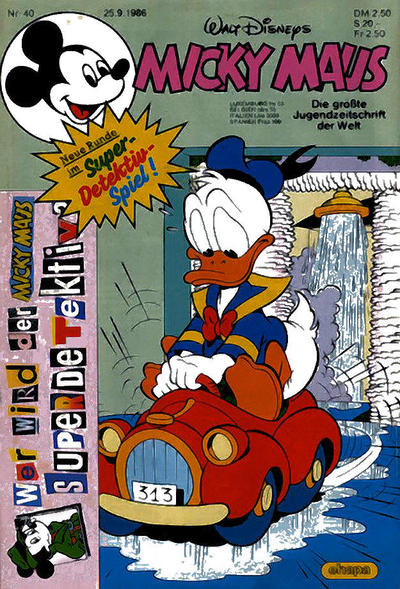 Cover for Micky Maus (Egmont Ehapa, 1951 series) #40/1986