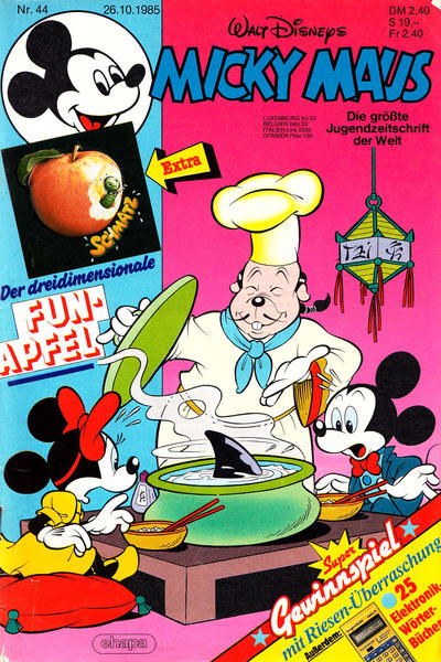 Cover for Micky Maus (Egmont Ehapa, 1951 series) #44/1985