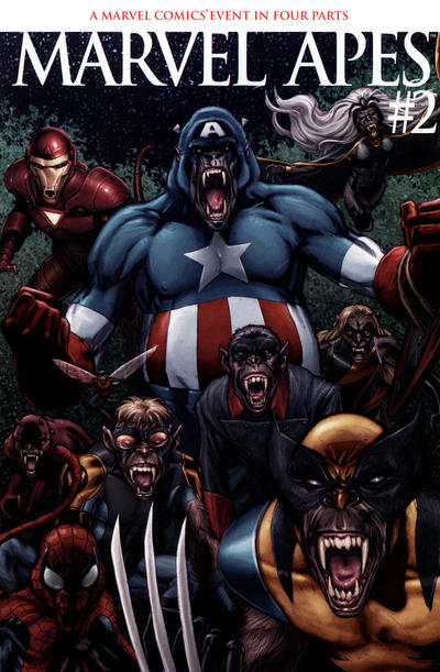 Cover for Marvel Apes (Marvel, 2008 series) #2 [Variant Edition]