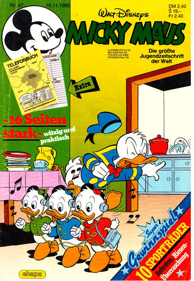 Cover for Micky Maus (Egmont Ehapa, 1951 series) #47/1985