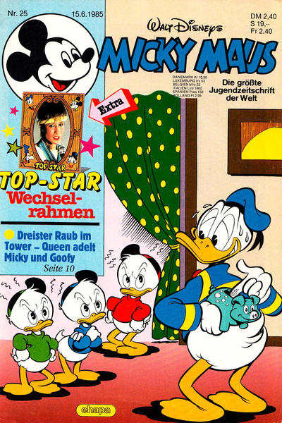 Cover for Micky Maus (Egmont Ehapa, 1951 series) #25/1985